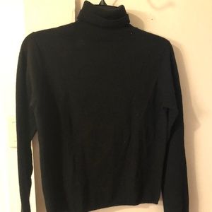 Black Cashmere Turtleneck Sweater